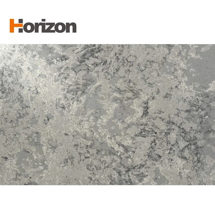 Custom-Polished Quartz Jade Slab Kitchen Counter factory